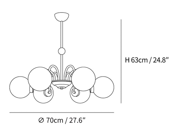 Yisu Brass Chandelier