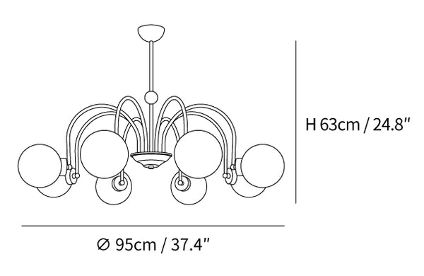 Yisu Brass Chandelier
