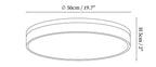 Zara Circular Wood Ceiling Lamp