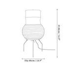 Zara Rice Paper Lantern Table Lamp