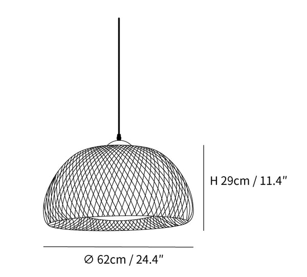 Zenith Bamboo Pendant Light