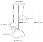 Zenra Wabi-Sabi Organic Chandelier