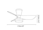 Zephyr Curve Ceiling Fan Light