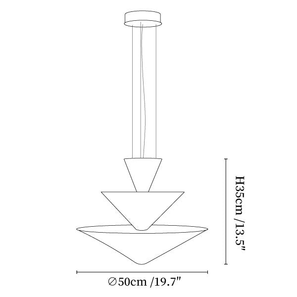 Zevira Tiered Pendant Lamp